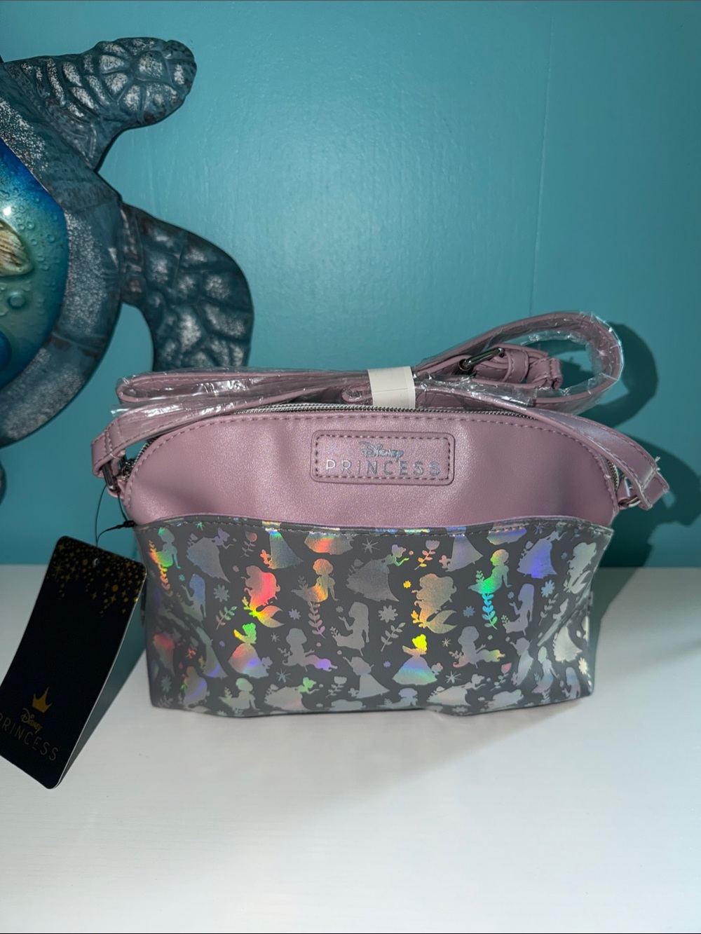 NWT Disney Princess Pink Holographic Crossbody Bag